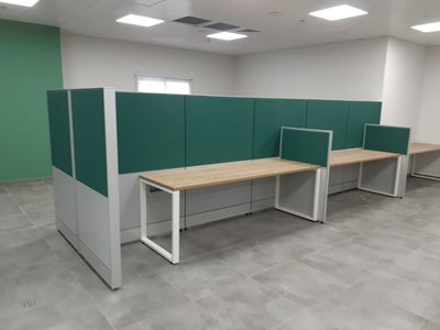 מחיצות אקוסטיות פרופיל אלומניום 8 סמ H5