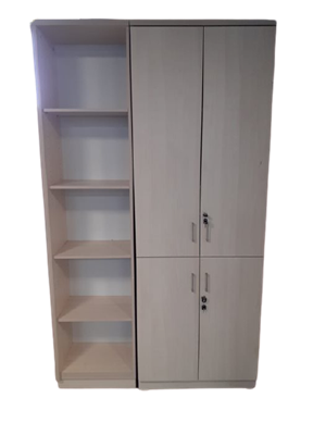 ארון דלתות בשילוב כוננית